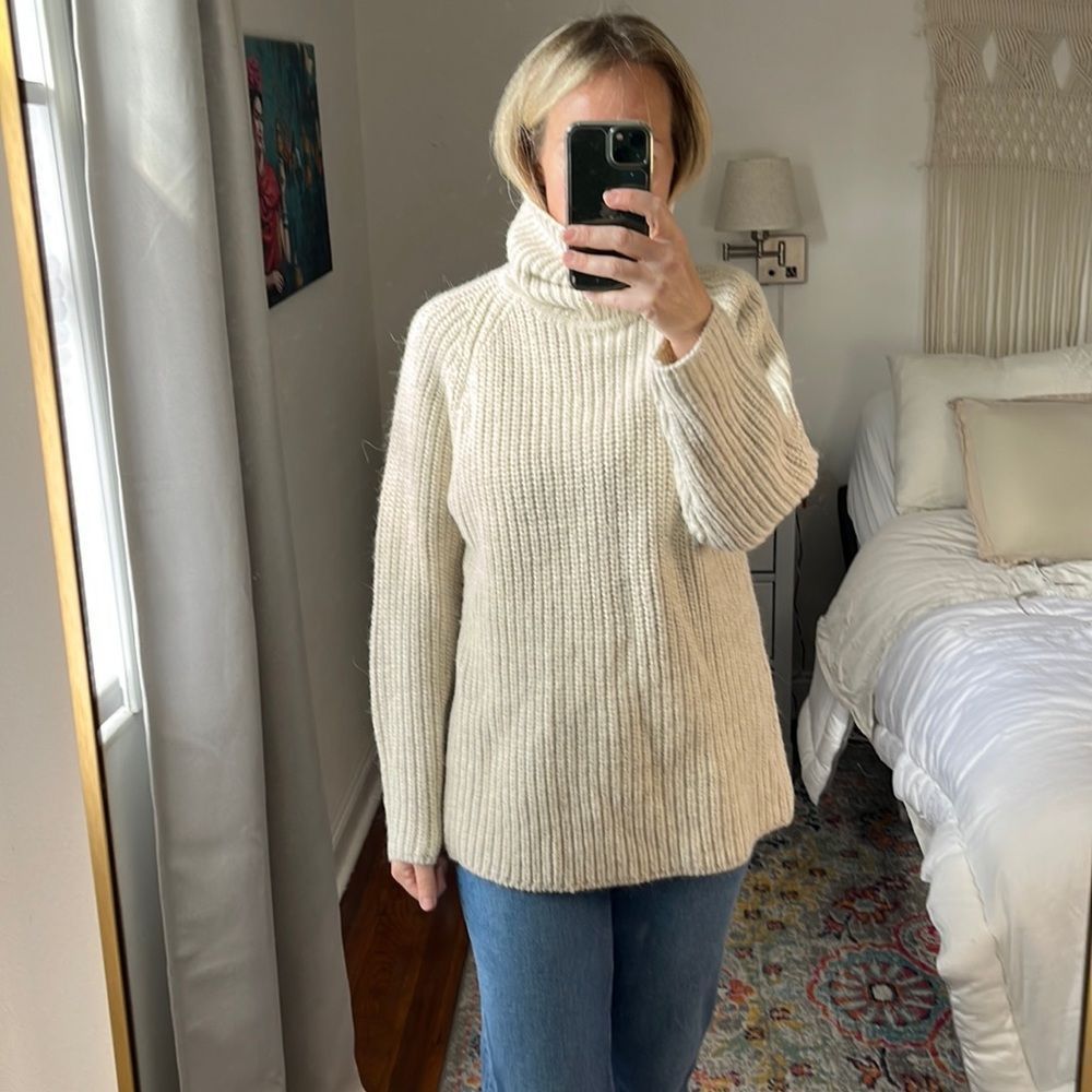 Ralph Lauren Cream Turtleneck Sweater